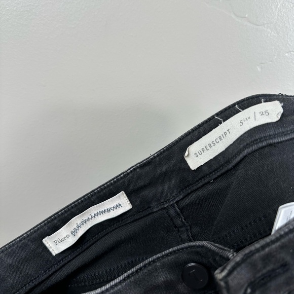 Anthropologie Pilcro and the Letterpress Flare / Bell Bottom Black Jeans Size 25 - Picture 5 of 7
